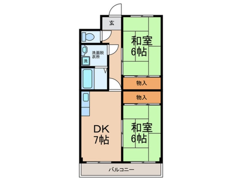 間取図 パ－クスクエア長居