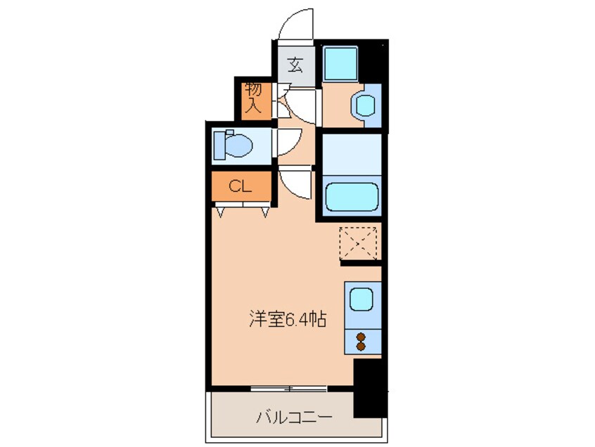 間取図 ﾊﾟｼﾌｨｯｸﾚｼﾞﾃﾞﾝｽ神戸八幡通