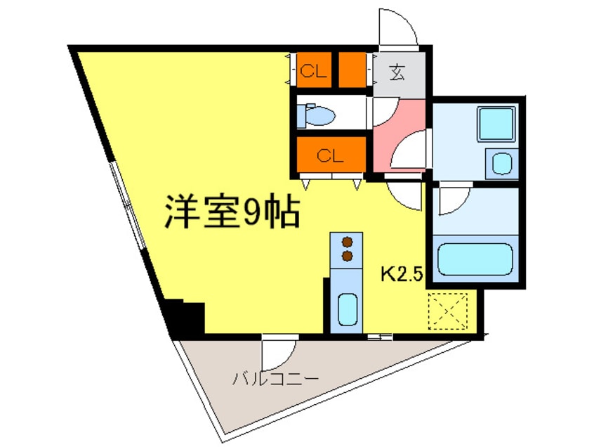 間取図 ﾊﾟｼﾌｨｯｸﾚｼﾞﾃﾞﾝｽ神戸八幡通