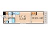 CUOREyodo 1LDKの間取り