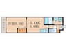 CUOREyodo 1LDKの間取り