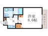 グランレスト西院 1Kの間取り