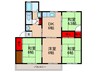 公社清和台住宅14号棟(107) 4DKの間取り