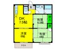 第一ハイツ 3DKの間取り