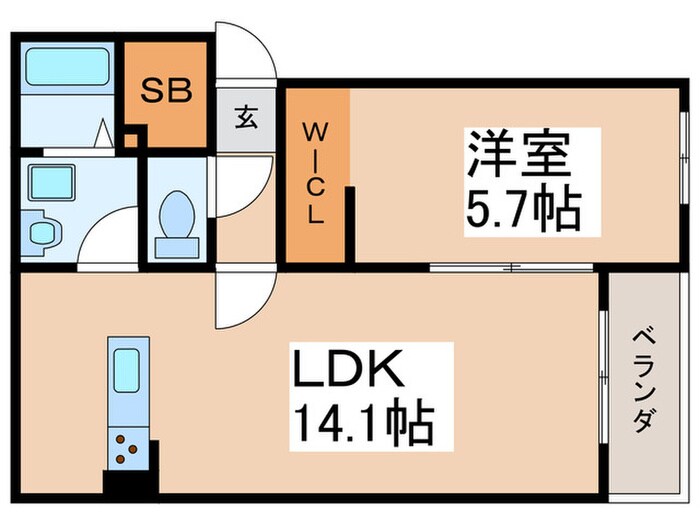 間取り図 クレア法善寺