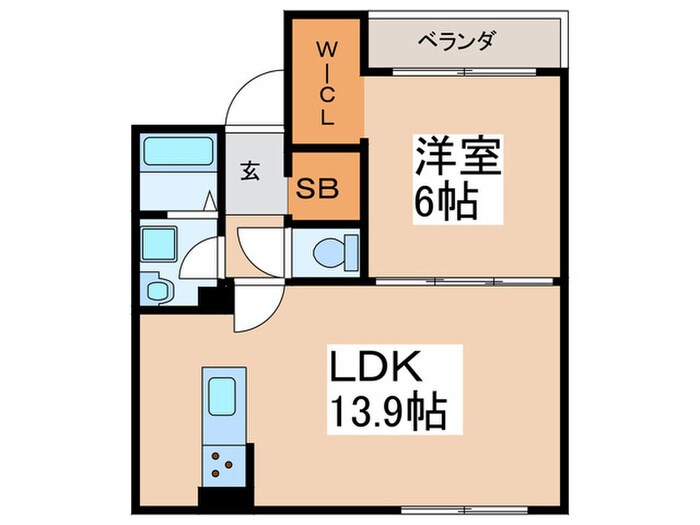 間取り図 クレア法善寺