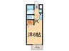 キャンパス本多聞 1Kの間取り