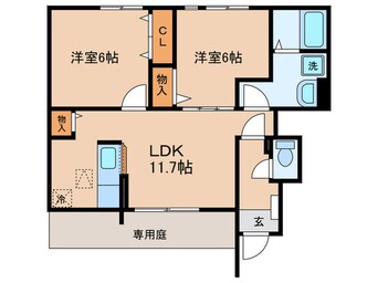 間取図 ポピュレ－ルⅡ