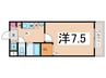 メゾン・ソレイユ 1Kの間取り