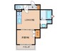 クリエオーレ雁屋西町 1LDKの間取り