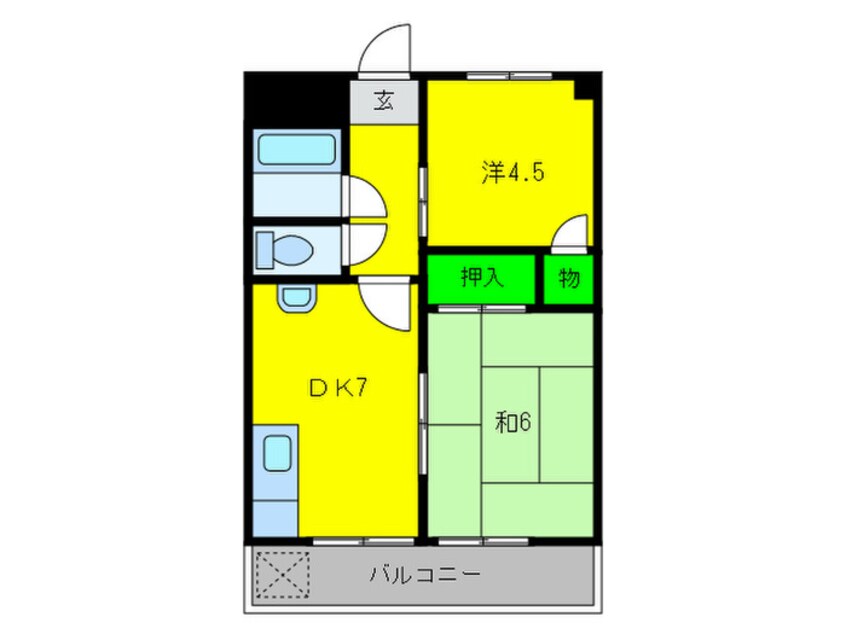 間取図 コーポ中島