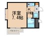 ジョイフル 石屋川 1Kの間取り