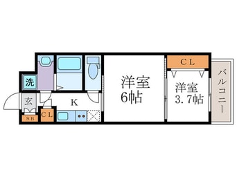 間取図 CREST TAPP京都二条（309）