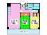 サウスサイドなにわ筋 2LDKの間取り
