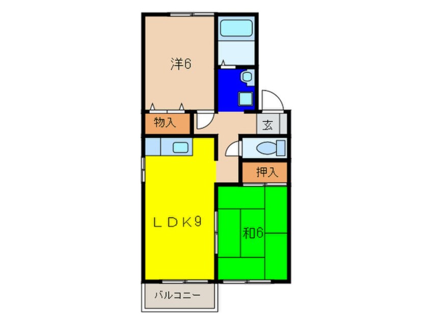 間取図 プランドール南花屋敷