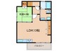 山越東町貸家 1LDKの間取り