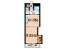 ロイヤルハイツ菅原 1DKの間取り