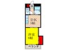 ロイヤルハイツ菅原 1DKの間取り
