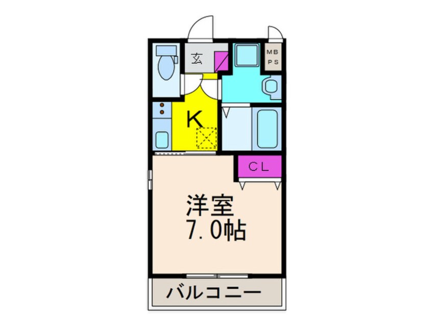 間取図 ウインズコ－ト井口堂