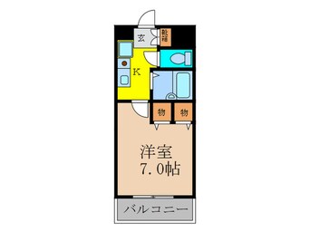 間取図 おおきに新大阪駅前ｻﾆｰｱﾊﾟｰﾄﾒﾝﾄ