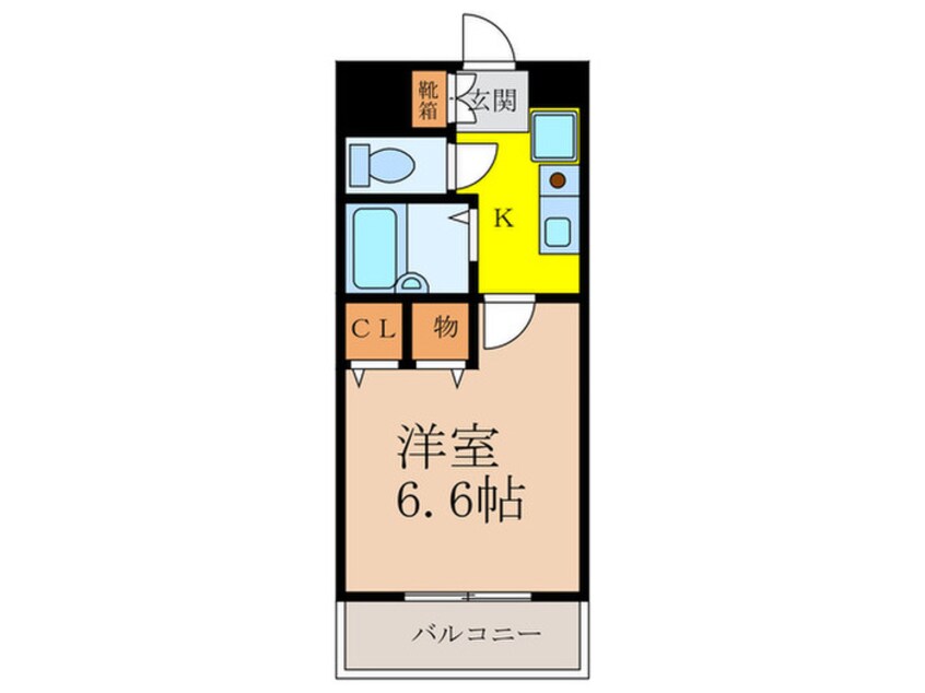 間取図 おおきに新大阪駅前ｻﾆｰｱﾊﾟｰﾄﾒﾝﾄ