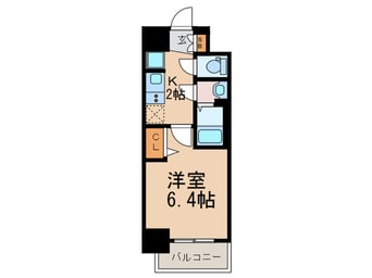 間取図 ﾗﾗﾌﾟﾚｲｽ大阪福島ｱﾋﾞﾘﾃ(506)