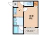 明石市大観町PJ　Ⅱ 1Kの間取り
