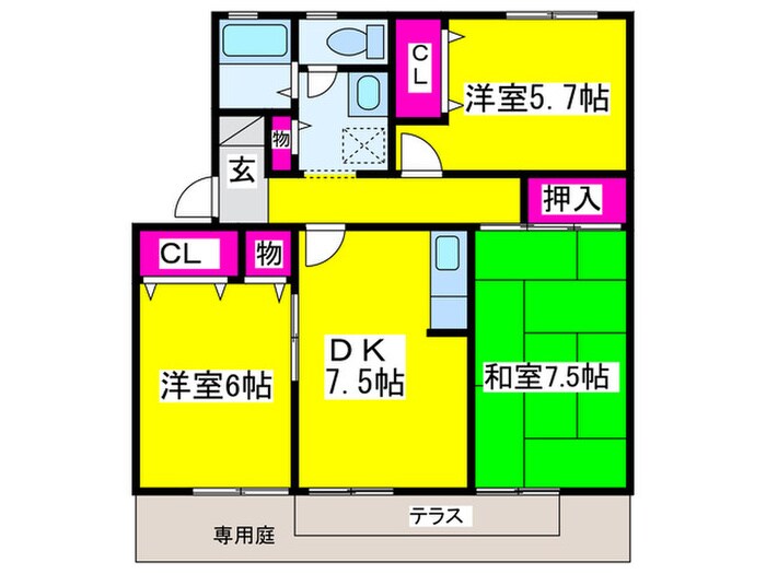 間取り図 メゾンボヌール