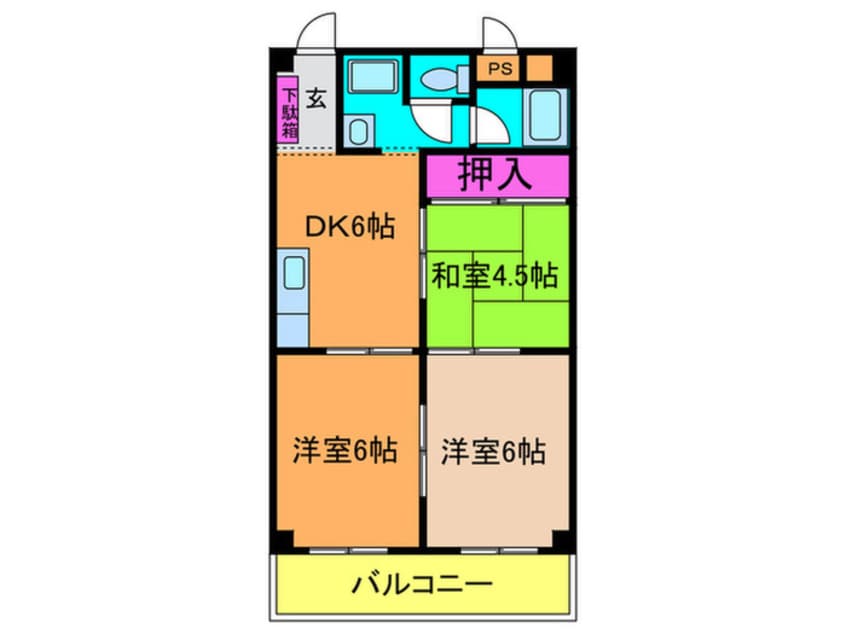 間取図 リアライズ住道南
