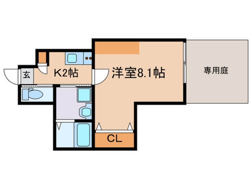 間取図 仮）Gladvis二条式部