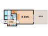 仮）Gladvis二条式部 1Kの間取り
