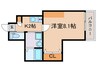 仮）Gladvis二条式部 1Kの間取り
