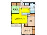 クレール桃山台 3LDKの間取り