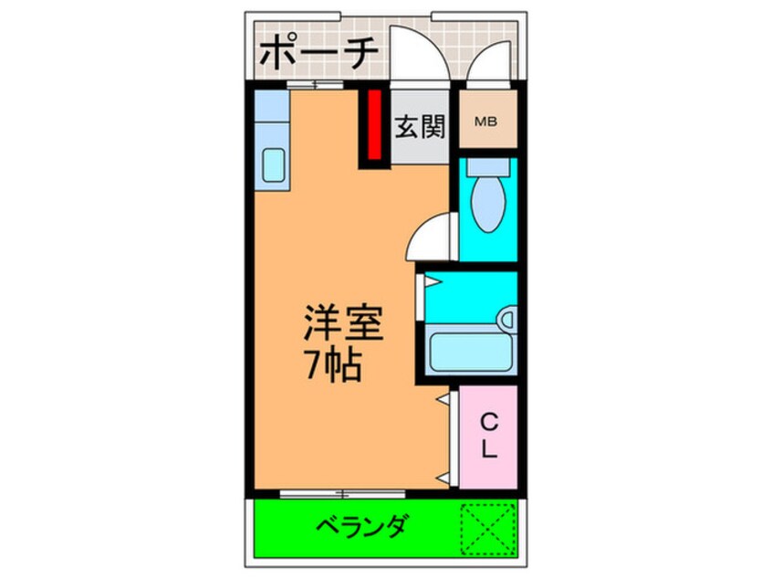 間取図 ミルフォ－ド大東
