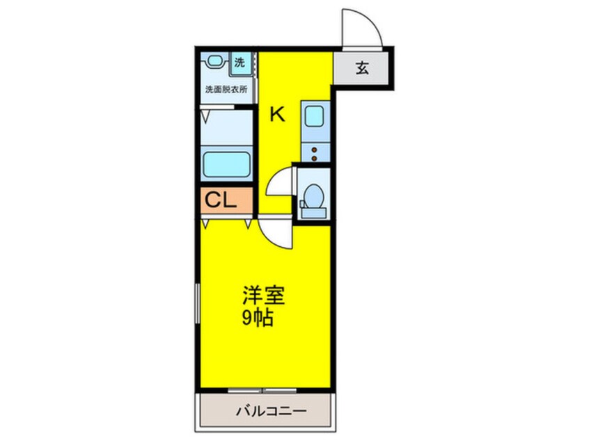 間取図 フジパレス今川駅東Ⅴ番館