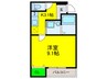 フジパレス堺諏訪森ノース 1Kの間取り
