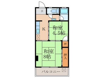 間取図 梅津マンション１番館