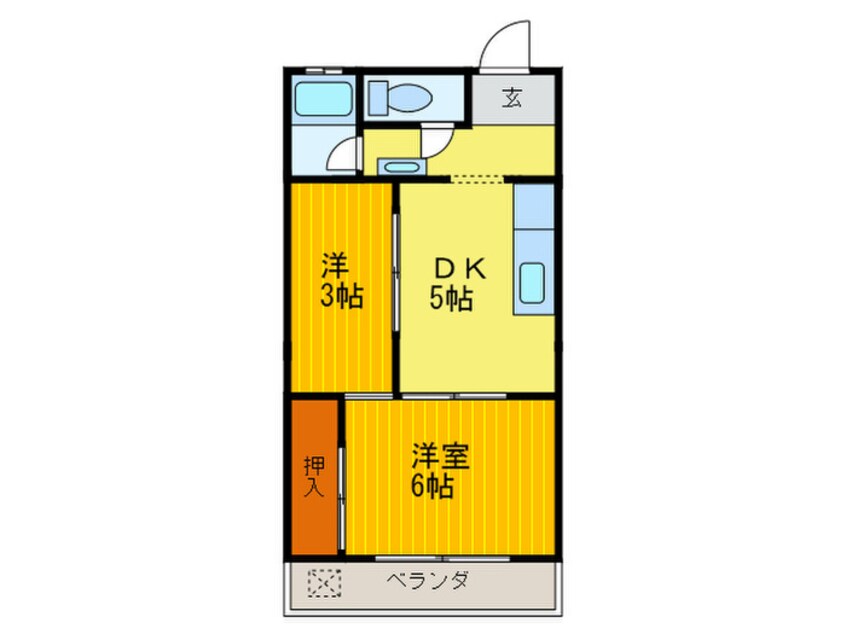 間取図 梅津マンション１番館