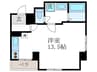 ダスハウゼＹＯＳＨＩＤＡ 1Rの間取り