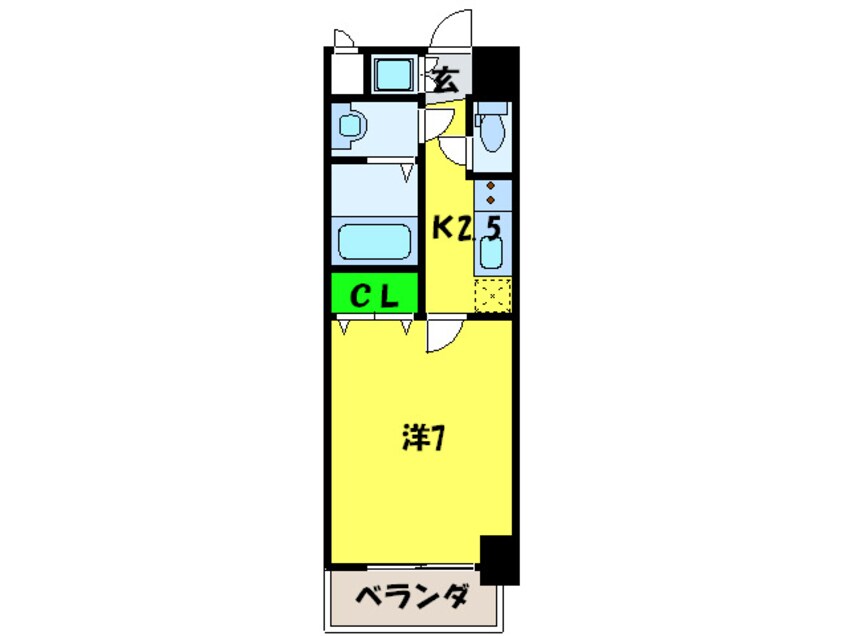 間取図 ル　クレ－ル天下茶屋