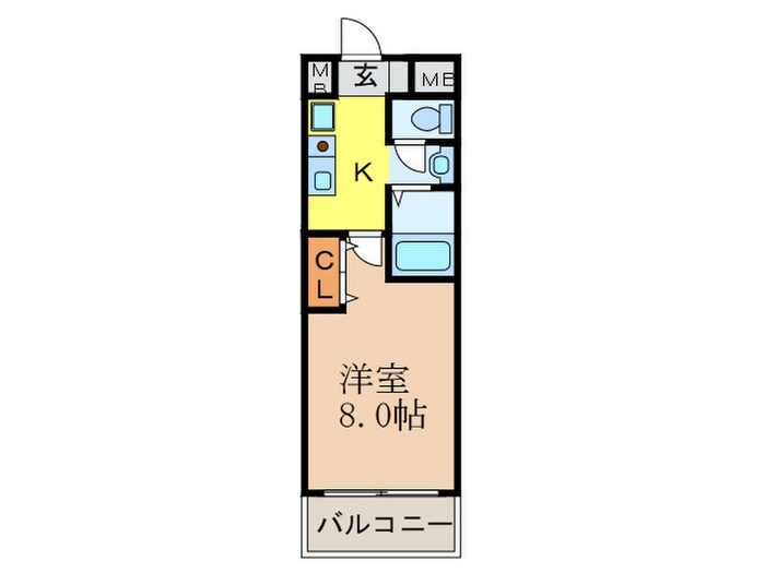 間取り図 モノロカ－レ江坂