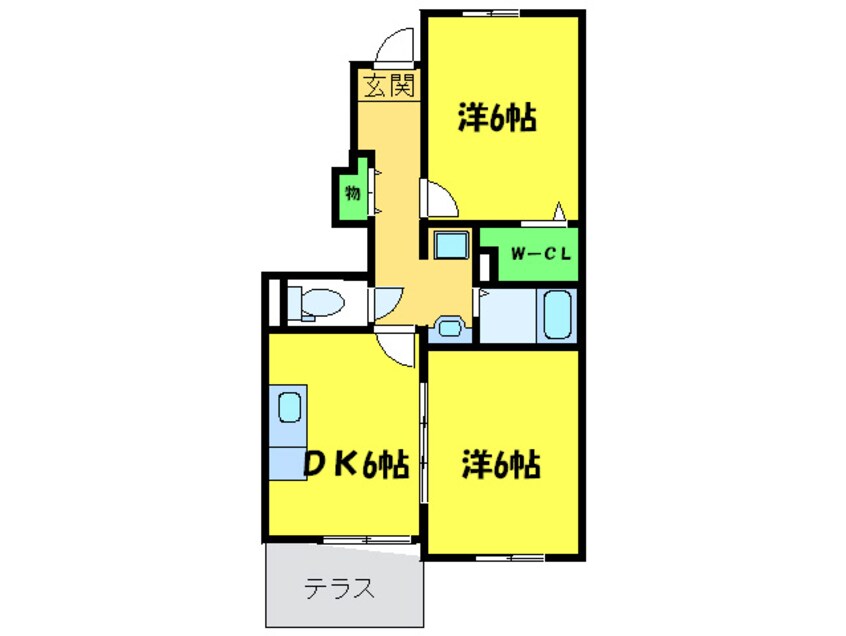 間取図 ジュネス　オ－ブ