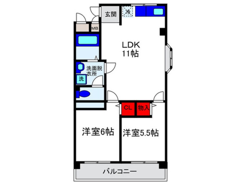 間取図 メゾントキワ