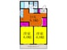 フレンディ－千里丘 2DKの間取り