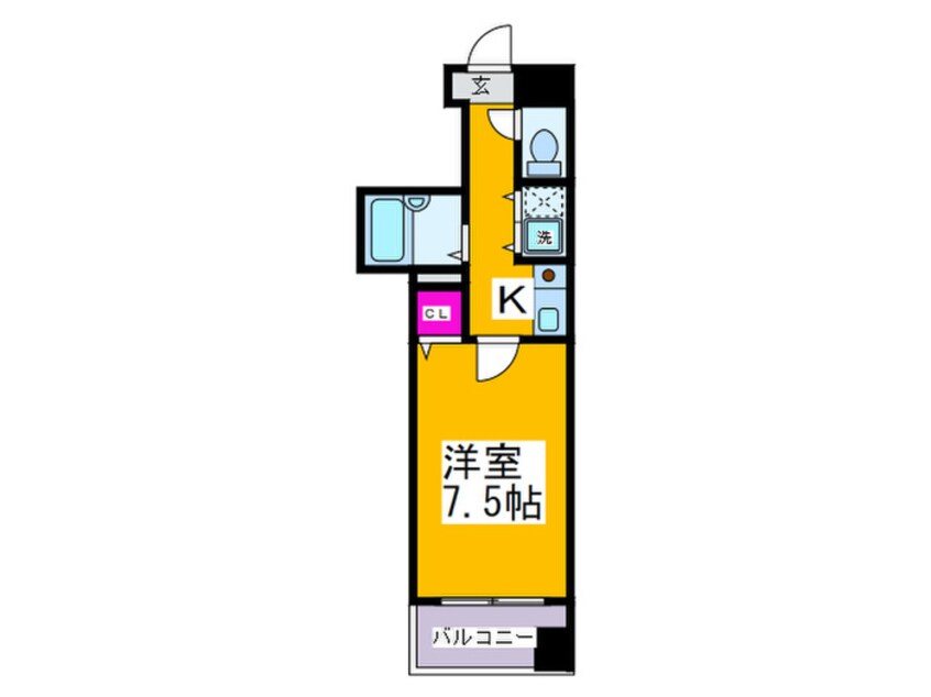 間取図 ソレアードトレスなんばWEST