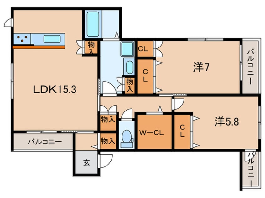 間取図 Alegria芦屋茶屋之町