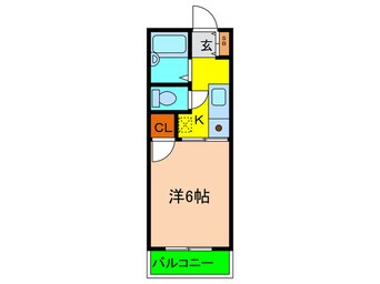 間取図 ルシェ－ル房王寺