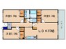 エクレ－ル西井 3LDKの間取り