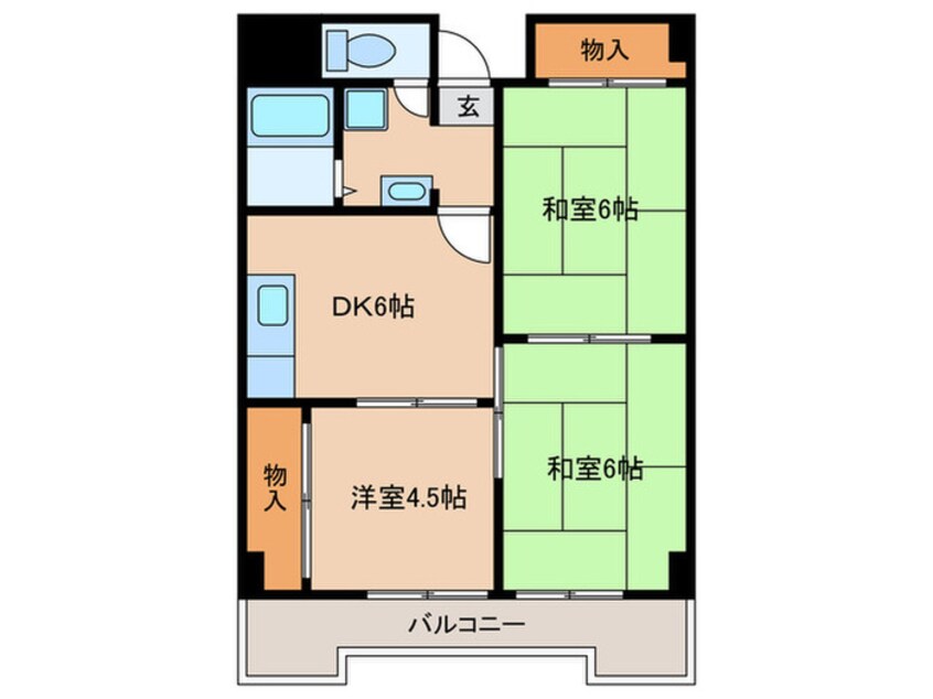 間取図 プラネット藤井寺