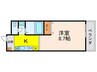 Ｎａｓｉｃ宝塚Ｈｉｌｌｓ 1Kの間取り
